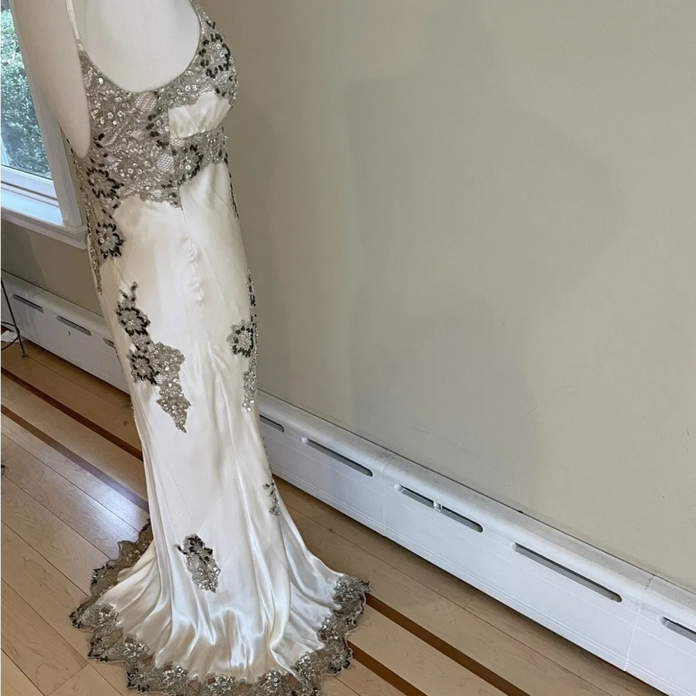 SUE WONG Stunning Sequin Beaded Dress Gown 12 - Picture 10 of 15